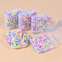 320Pcs Colorful Macaron Beads Cute Cabochon 6mm Candy Balls Slime Filling Material DIY Scrapbooking Phone Deco