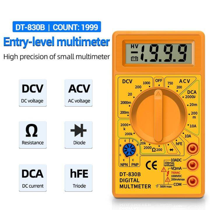 Multimeter Digital DT830B Tester/ DT-830B Tofuda Model Avometer ...