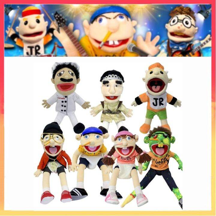 Jeffy Chef Junior Cartoon Hand Puppet Plush Toy Soft Stuffed Puppet