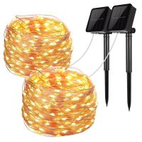 Outdoor Waterproof Decoration 8 Modes 33FT 100 LED Solar Fairy Lights for Patio Yard Trees Christmas Wedding Party Decor