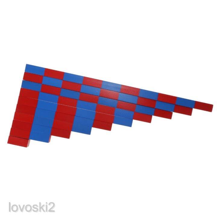 Wooden Numerical Number Rod Montessori Sensorial Materials Mini Family ...