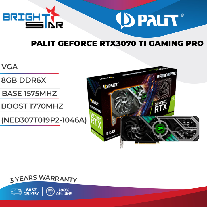 Palit Geforce RTX 3070 TI Gaming Pro 8GB DDR6X Graphic Card | Lazada