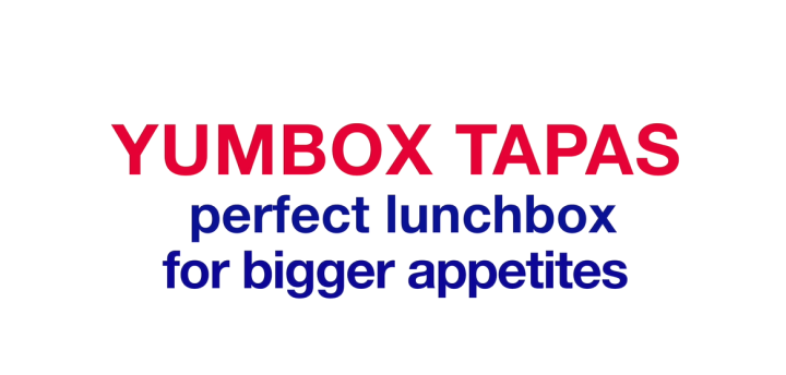 Yumbox Lunchbox w. 4 Rooms - Bento Tapas - Antibes Blue Groovy