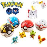 【Junjun】ของเล่น Pokemom Go โปเกบอล ฟิกเกอร์โปเกมอน แบบเปิดโดยอัตโนมัติ ของเล่นสร้างสรรค์สำหรับเด็ก