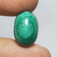 พลอย หลังเบี้ย มาลาไคต์ ธรรมชาติ แท้ ( Natural Malachite ) 14.50 กะรัต