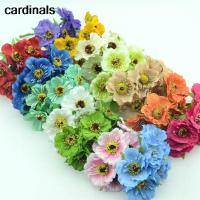 6pcs/lot Real Touch Hight Small Grade Artificial Poppy Bouquet Wedding Silk Rose Flowers For DIY Wedding Wreath Decoration Artificial Flowers  Plants