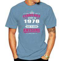 เสื้อยืดผู้ชาย1978 Febuary Age To Being Awesome Women