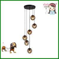 ไฟช่อ CST A08-6BK 6 หัว สีดำCLUSTER PENDANT LAMP CST A08-6BK 6-LIGHT BLACK **ทักแชทได้ค่ะ ยินดีบริการ**