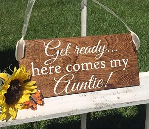 Wedding Funny Signs Get Ready Here Comes My Auntie Bride and Groom Mr and Mrs Wood Wedding Funny Signs Bedroom Wood Funny Sign with Sayings Home Decor... | Lazada PH Wedding Funny Signs Get Ready Here Comes My Auntie Bride and Groom Mr and Mrs Wood Wedding Funny Signs Bedroom Wood Funny Sign with Sayings Home Decor... | Lazada PH