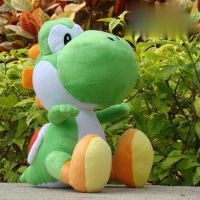 ของเล่นตุ๊กตายัดไส้ Yoshi สีเขียว ขนาด 30 ซม. สําหรับคนรักเกมทุกแบบ