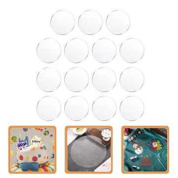 18 Pcs Clear Acrylic Disc 4 Inch Circle Acrylic Sheet Thick Circle Acrylic  Rounds Blanks Acrylic Panel for DIY Crafts