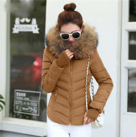 2019 New Winter Coat Women Winter Jacket Womens Parkas Gloves warm detachable fur collar detachable hat Slim fit Outwear