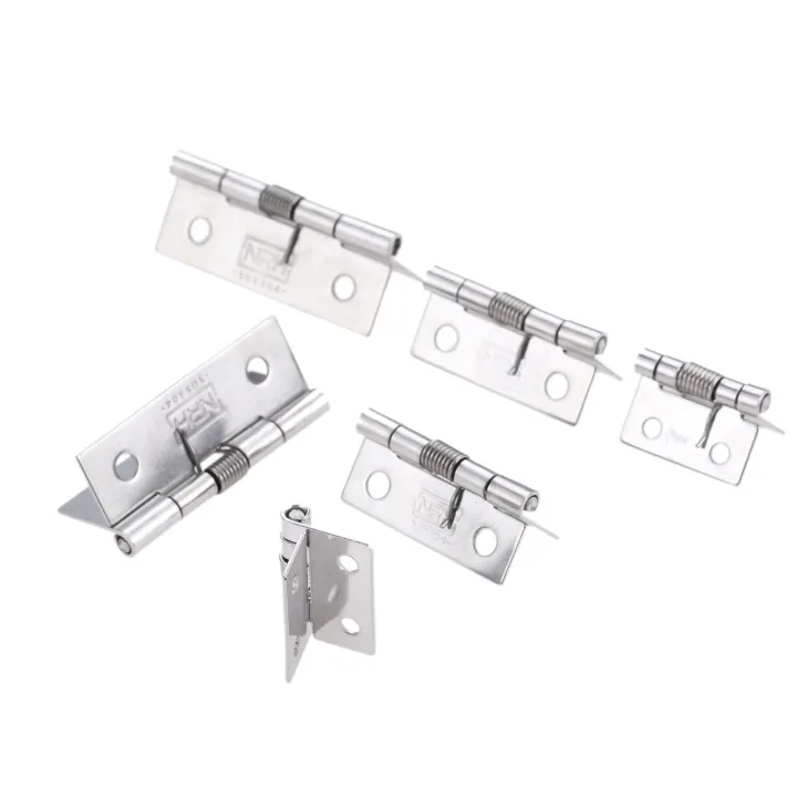 2pcs-spring-hinges-self-closing-thickened-stainless-steel-4-holes-automatic-cabinet-door-jewelry-wooden-box-25-38-50mm-hardware