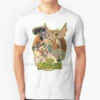 Tribute To The Herculoids , 60S Animation Characters Grouping T Shirt 100% Cotton Grunge Saturday Morning Cartoons Hanna