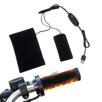 Heated Motorcycle Grips Grip Warmer Heating Pad USB 3-Level Temperatures Adjustable Cycling Accessories Handlebar Heater