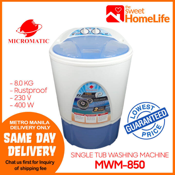 Emall Philippines Micromatic Washing Machine 8 Kg MWM-850 Top Load ...