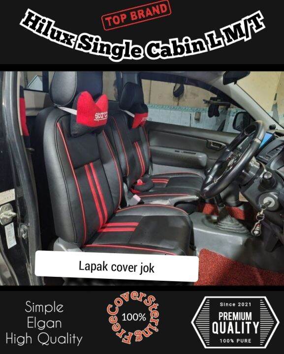 Sarung Jok Hilux Single Cabin Bonus Bungkus Stir Sarung Jok Mobil Hilux Single Cabin Variasi