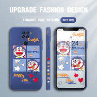 UCUC เคสโทรศัพท์เคสสำหรับ Redmi Note9เคสโทรศัพท์ใหม่การ์ตูนแมว Doraemon Anime ด้านข้างออกแบบเคสโทรศัพท์ขอบสี่เหลี่ยมรูปแบบ Liquid ปลอกซิลิโคนคลุมทั้งหมดกล้องเคสป้องกันทนแรงกระแทกเคสหญิง