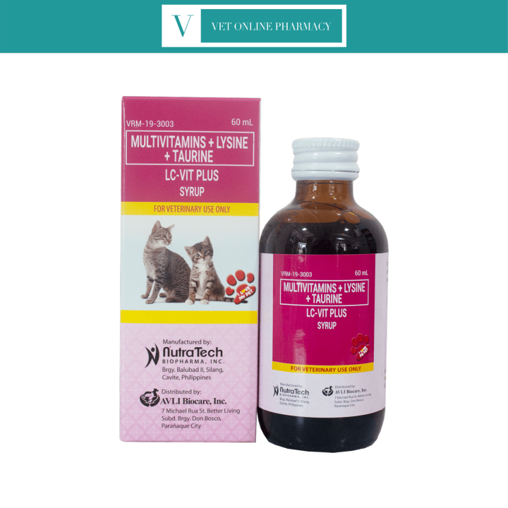 Lc-vit Plus Syrup 60ml (multivitamins) For Cats 