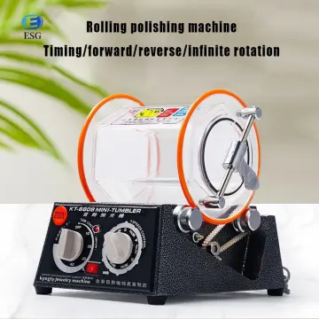 Tumbler Rotary Tumbler Jewelry Polisher Finisher Machine+Polishing Bead 3KG
