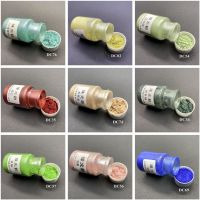 30ML บรรจุขวด Mica Pearlescent Powder Pigment สบู่เทียนไข่มุกเงินเล็บ Glitter ผงอีพ็อกซี่เรซิ่นสี DIY Pigment-Cugek