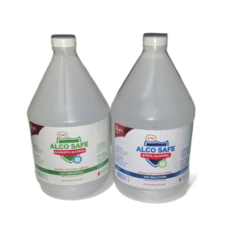 Gallon Alco Safe Alcohol Solution Isopropyl Or Ethyl