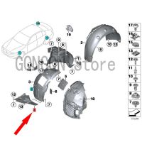 JHTJHNDTGFJHND รถด้านหน้า Fender ซับสปอยเลอร์ Bm Wf30 320D F30 328I N20 F30 316D N47N Air Deflector ด้านหน้ากันชน Guard Trim