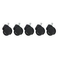 UNI.B.W 50mm Office Chair Roller Castor Wheels - Set of 5 - Black