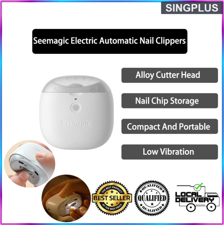 Seemagic Safe Nail Care Automatic Nail Clippers Trimmer with light
