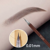 Zanker ปากกาคิ้วของเหลว0.01มม.,เครื่องสำอางเครื่องแต่งหน้าสำหรับตามืออาชีพ Biya Brow ปากกาไฟเบอร์ออปติคัลกันน้ำ