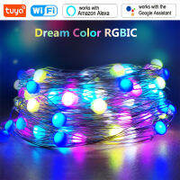 RGBIC Dreamcolor Led String Lights Tuya WiFi Bluetooth Smart Dream Color Fairy Led Lights Decoration For Christmas Bedroom