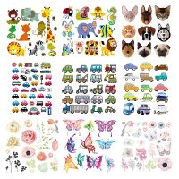 Flower Fabric Patches Animals Set Transfers For Clothing Washable Garment Accessory New Diy Heat Transfer Cartoon Butterfly Wall Stickers Decals