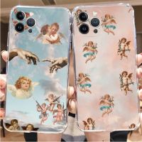 renaissance angels Phone Case For iPhone 8 7 6 6S Plus X SE 2020 XR XS 14 11 12 13 Mini Pro Max Mobile Case