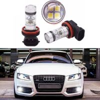 2PC 6000K โปรเจคเตอร์ LED 100W ไฟตัดหมอกหลอดไฟสำหรับ Audi A3 2006-2016