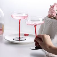 【CW】♨◑۞  2/1Pcs 220ml Cocktail Glass Goblet Personality Wine Glasses Wedding Cup Gifts