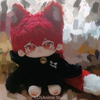 20Cm Anime Game Genshin Impact Diluc Cosplay Plush Stuffed Doll Body Dress UP Cotton Pillow Mascot Fans Xmas Gift