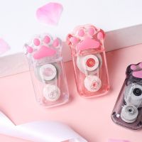 【CW】 1pcs Cute Cat Paw Correction Tape Mini Size Transparent Body Corrective Tapes Stationery Office School Correcting Supplies E6532