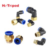 Trachea Pneumatic Air Connector PC PL PCF/PLF 4/6/8/10/12mm Thread 1/8 1/4 3/8 1/2 Hose Fittings Pipe Quick Connectors Quick Hand Tool Parts Accessori