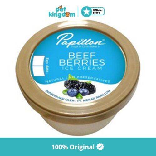 Papillon 141 Gr Makanan Anjing Basah Beef Berries Ice Cream Lazada