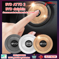 ZLWR BYD ATTO3 one-key start แหวนตกแต่งปุ่มสตาร์ทเครื่องยนต์ฝาครอบ one-key start เครื่องยนต์สำหรับ BYD ATTO3 BYD Dolphin