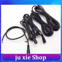 JuXie store 5pcs 2pin DC Female Power Pigtail Cable 5.5x2.1mm Jack Cord Diy DC Connector For 12V CCTV Camera LED Strip Light