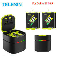 ESIN Fast Charging Battery สำหรับ GoPro11 Hero 11 10 9 1750 MAh แบตเตอรี่2วิธี Fast Charger กล่อง TF Card สำหรับ GoPro 11 10