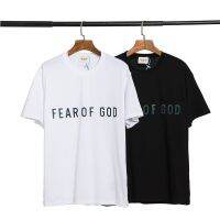 ❤️ ❤️Spot ❤️ ❤️ Oversized T-shirt FEAR OF GOD new loose LOGO printed cotton casual short-sleeved round neck T-shirt