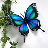 1PC Large 3D Butterfly Wall Sticker PVC Attractive Delicate Colorful Big Butterflies Window Murals Home Kids Bedroom Ornament Tapestries Hangings