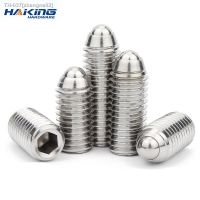 ⊕☬ 2-15pcs Hex Hexagon Socket Ball Domed Point Set Screws Metric Spring Plunger Screw Stainless Steel M2/M3/M4/M5/M8/M10