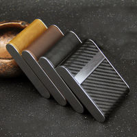 Thin Cegarette Casing Portable Water Proof Storage Boxes Filp Lid 20 Thick Ciggarete Holder Carbon Fiber Design