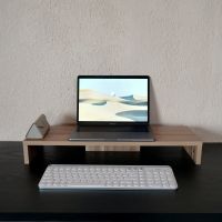 Inhome Furniture ชั้นวางจอคอม Laptop Stand W62.5xD22xH8.5 รุ่น MS-6250 แท่นวางจอคอม Computer Stand Monitor Riser