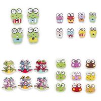 【YF】♕♨  30pcs Frog Wood Buttons for Sewing Scrapbooking Clothing Headwear Crafts Accessories