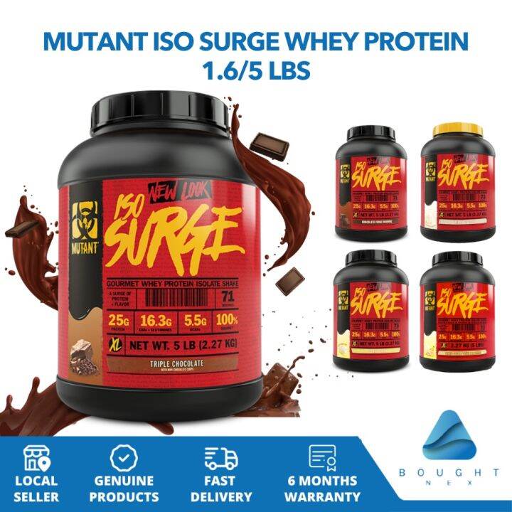 Mutant ISO Surge Whey Protein 2.27kg (5lb) Fast Absorbing and Pure Whey