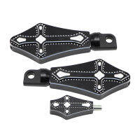 Cnc Billet Cross Toe เท้า Shifter Shift Peg + พักเท้าเหยียบสำหรับ Harley Dyna Softail Touring รถจักรยานยนต์อลูมิเนียม